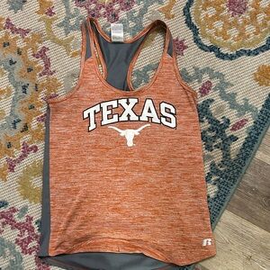 Russell Athletic Gray and Orange Athletic Tank Top